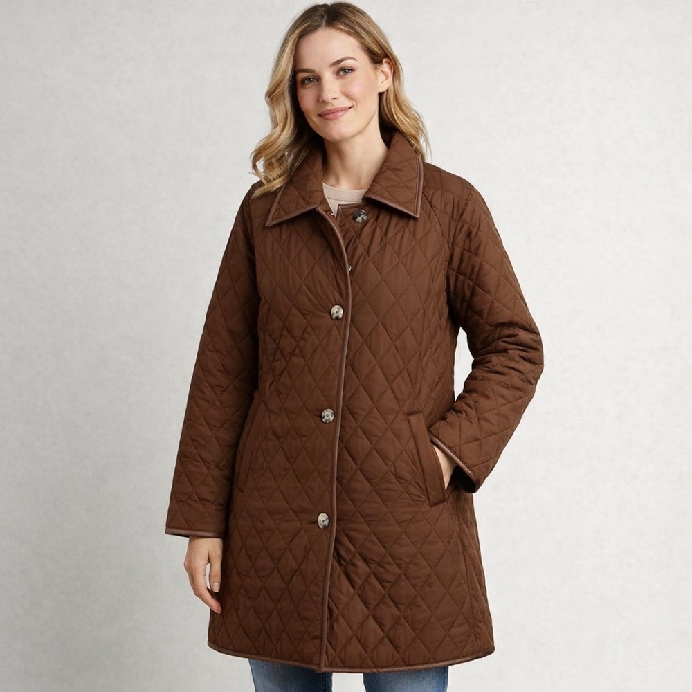Marc New York Andrew Marc Brown Quilted Coat